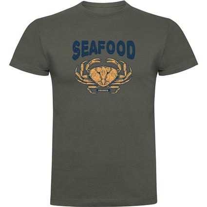 Kruskis Seafood Crab Short Sleeve T-shirt Verde M Homem