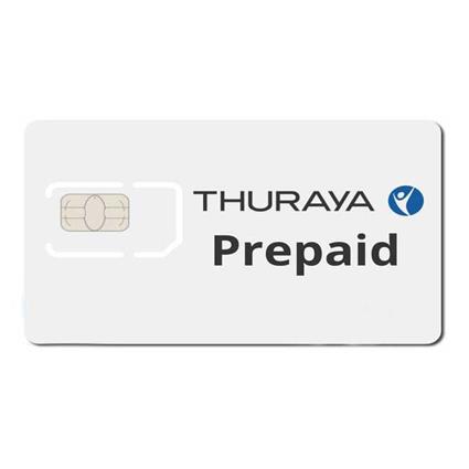 Thuraya Nova Prepaid Sim Card Transparente