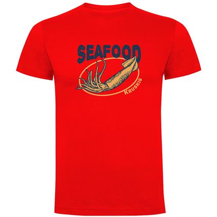 Kruskis Seafood Squid Short Sleeve T-shirt Vermelho S Homem