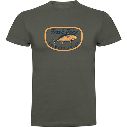 Kruskis Fresh Tuna Short Sleeve T-shirt Verde XL Homem