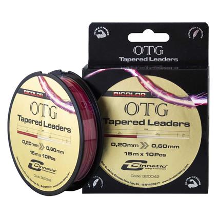 Cinnetic Otg Bicolor 150 M Tapered Leader Dourado 0.260-0.620 mm