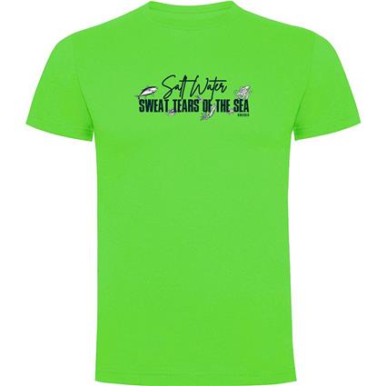 Kruskis Sweat Tears Short Sleeve T-shirt Verde M Homem