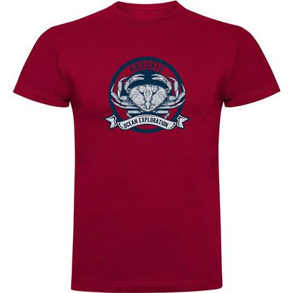 Kruskis Crab Logo Short Sleeve T-shirt Vermelho L Homem