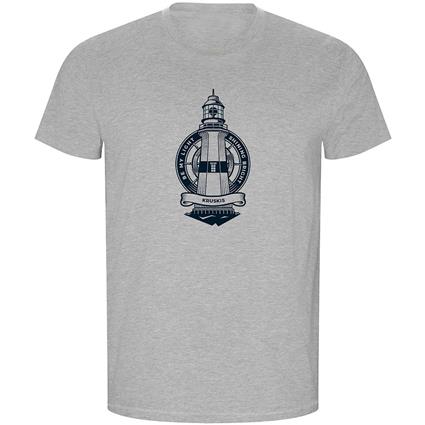 Kruskis Lighthouse Eco Short Sleeve T-shirt Cinzento XL Homem