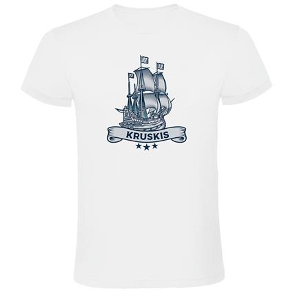 Kruskis Ship Short Sleeve T-shirt Branco XL Homem