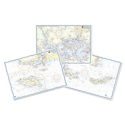 Plastimo Western Mediterranean Sea Marine Chart Beige