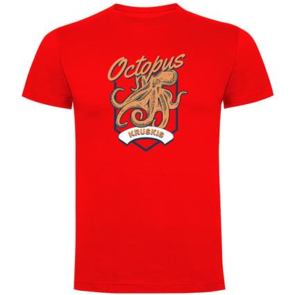 Kruskis Seafood Octopus Short Sleeve T-shirt Vermelho 2XL Homem