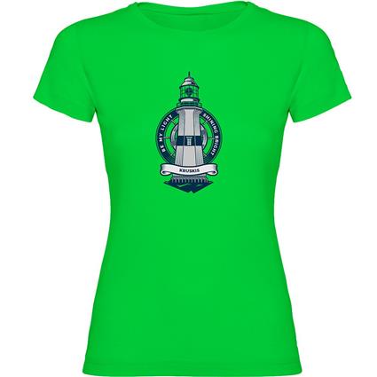 Kruskis Lighthouse Short Sleeve T-shirt Verde XL Mulher