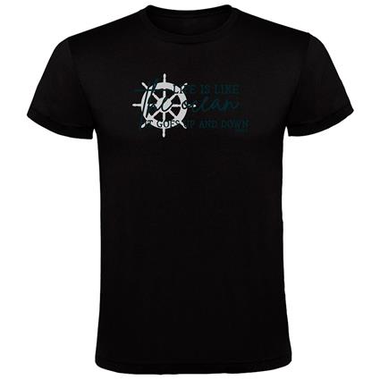 Kruskis Up And Down Short Sleeve T-shirt Preto 3XL Homem