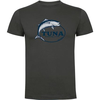 Kruskis Tuna Fishing Club Short Sleeve T-shirt Cinzento 3XL Homem