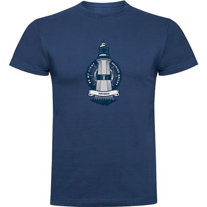 Kruskis Lighthouse Short Sleeve T-shirt Azul 3XL Homem