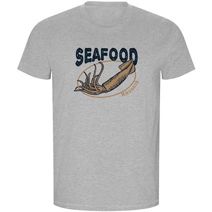 Kruskis Seafood Squid Eco Short Sleeve T-shirt Cinzento XL Homem