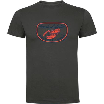 Kruskis Fresh Lobster Short Sleeve T-shirt Cinzento M Homem