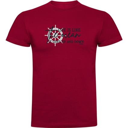Kruskis Up And Down Short Sleeve T-shirt Vermelho 2XL Homem