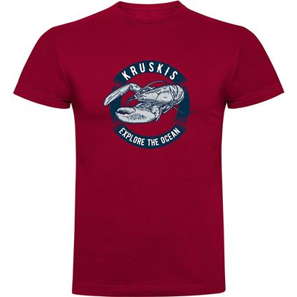 Kruskis Lobster Short Sleeve T-shirt Vermelho XL Homem