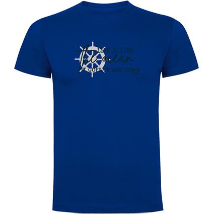 Kruskis Up And Down Short Sleeve T-shirt Azul 3XL Homem