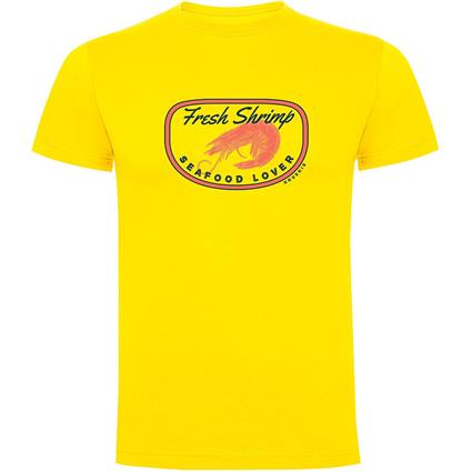 Kruskis Fresh Shrimp Short Sleeve T-shirt Amarelo S Homem