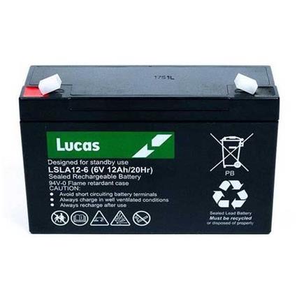 Lucas Agm Standby 12v 7a Battery Transparente 15.1 x 6.5 x 9.8 cm