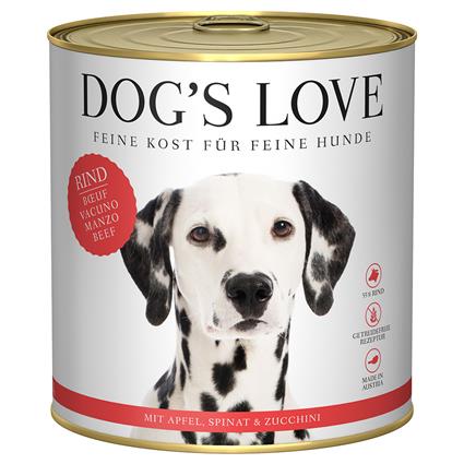 Dog´s Love Adult 6 x 800 g - Vaca