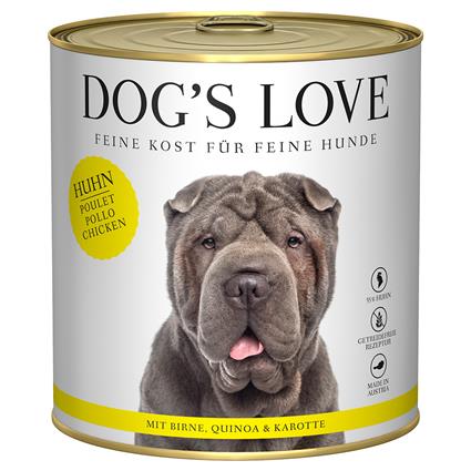 Dog´s Love Adult 6 x 800 g - Frango