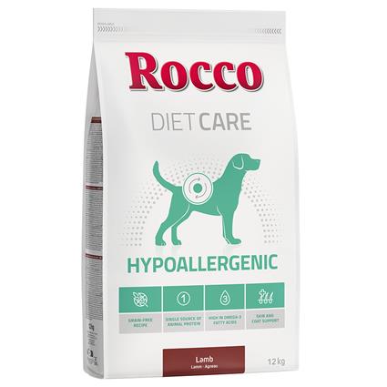 Rocco Diet Care ração para cães 2 x 12 kg - Pack económico - Hypoallergenic com cordeiro