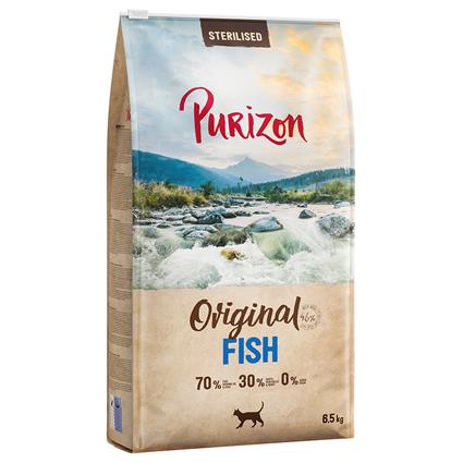 Purizon 6,5 kg de ração em promoção: 5,5 + 1 kg grátis! - Sterilised Adult Peixe