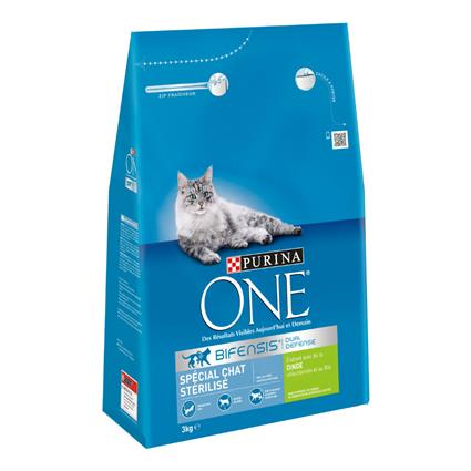 Purina ONE Bifensis 4 x 2,8 kg / 3 kg ração: 25 % de desconto! - Sterilcat Gatos esterilizados peru (4 x 3 kg)