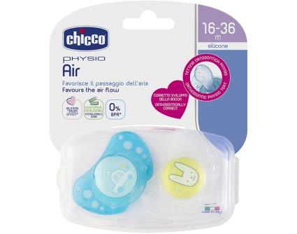 Chicco Chupeta Physio Air Cinzento 16-36 meses x 2 unidades