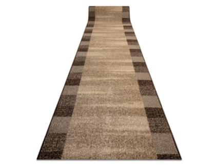 Passadeira Karmel Etna Moldura Areia Nogueira 120Cm