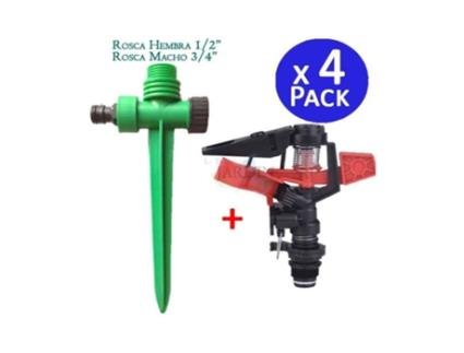 Aspersor agricola sectorial 1/2 8-13m Pincho porta aspersor (Pack 4) SUINGA