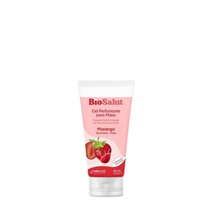 BioSalut Gel Perfumado para Mãos Morango 60ml