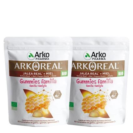 Arkoreal Geleia Real e Mel 2x60 gomas Preço Especial