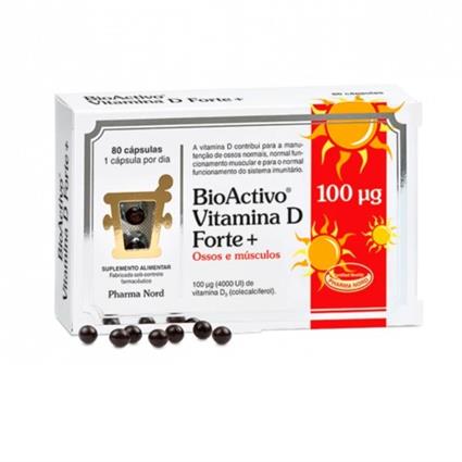 BioActivo Vitamina D Forte+ 80 cápsulas