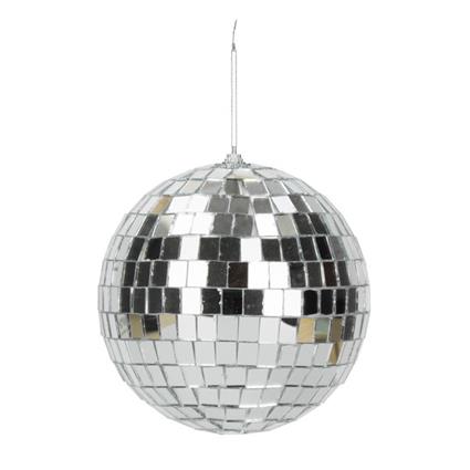 Disco Ball 30cm Prata