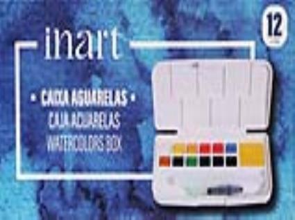 Caixa Aguarela Inart 12 Cores