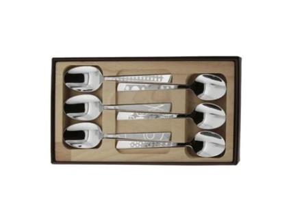 Conjunto de 6 Colheres de Café em Aço Inoxidável Decoração para Casa ROGER ORFÈVRE