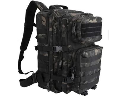 Mochila Tática de Ataque 3P com Bandeira Noturna Americana 45L