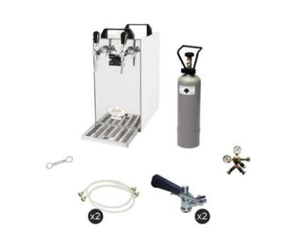 Conjunto Completo Maquina de Cerveja Kontakt 40 Duas Linhas Refrigeradores de Execução Seco Mais Frio 50 Litros / H Keg 2:Type gKeg:Keykeg ICH-ZAPFE