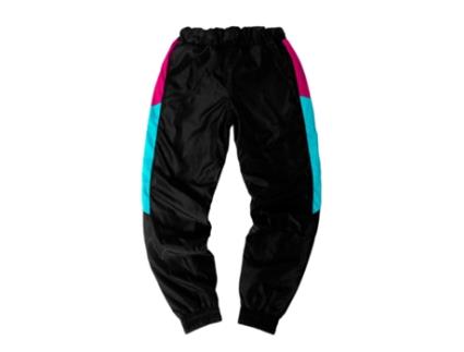 Calças de Homem CLAN Pretas Respeitam Clã Sintetico Preto (S)