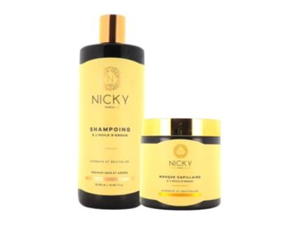 Conjunto Shampoo e Máscara com Óleo de Argan NICKY PARIS