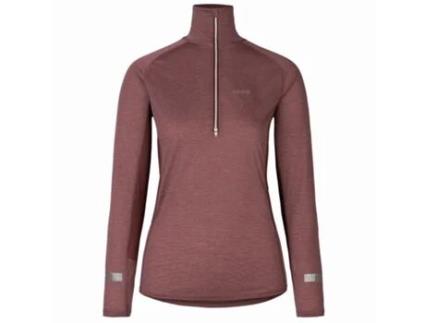 T-Shirt de Manga Comprida com 1/2 Fecho para Mulher JOHAUG Aerial Woolmix 2,0