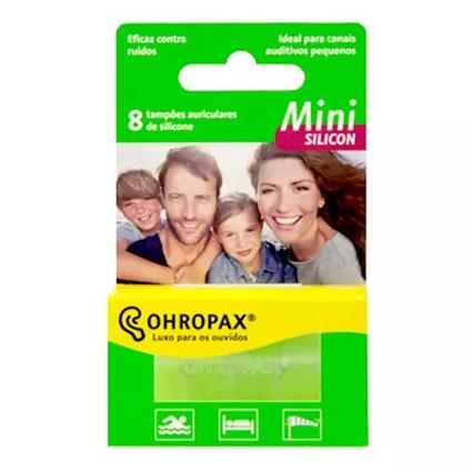 Ohropax Tampões Auriculares Mini de Silicone x8 Unidades
