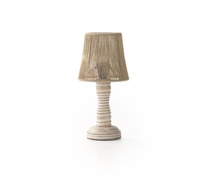 Lâmpada de mesa de juta