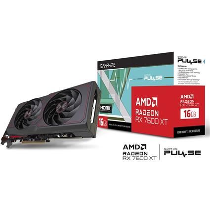 Gráfica Sapphire Radeon RX 7600 XT Pulse Gaming OC 16GB GDD