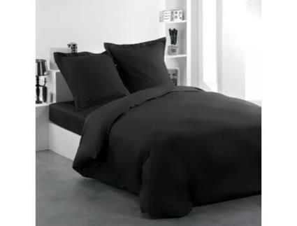 Capa de Edredão de Algodão Intimity 140X200 Carvão DOUCEUR D'INTERIEUR