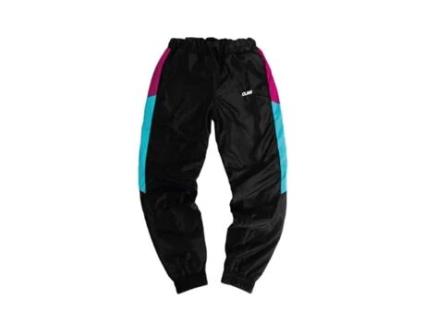 Calças de Homem CLAN Pretas Respeitam Clã Sintetico Preto (XL)