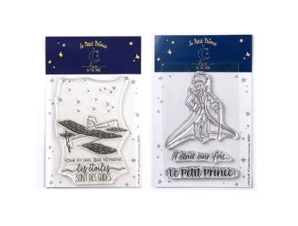 Carimbos LOVE IN THE MOON O Pequeno Princípe Avião e Mensagens