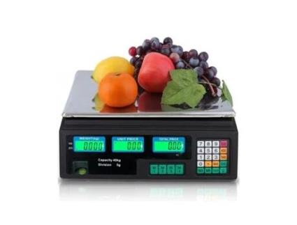 Balança Comercial 40 Kg Peso Frutas Legumes 220V E Bateria Portátil MAXELLPOWER