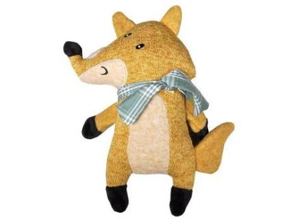 Brinquedo em Tecido com Enchimento e Som Raposa 28 Cm