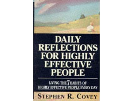 Livro daily reflections for highly effective people de stephen r. covey (inglês)